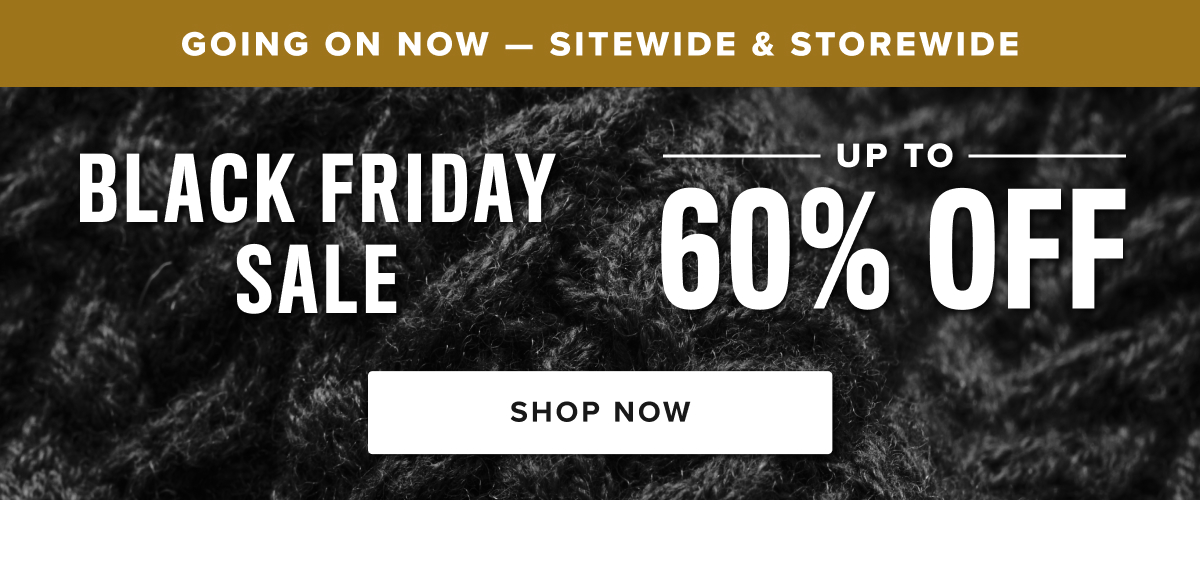 Black Friday Sale: Up to 60% Off