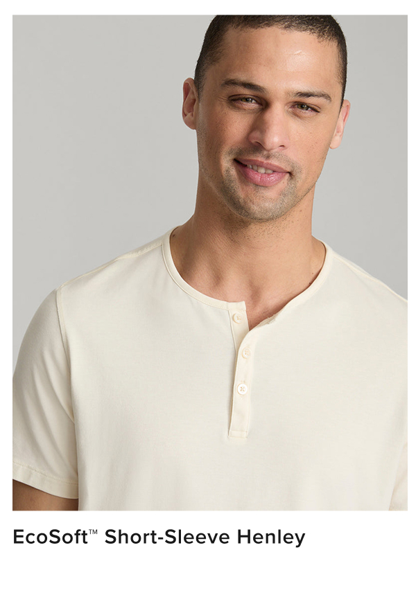 EcoSoft Short-Sleeve Henley