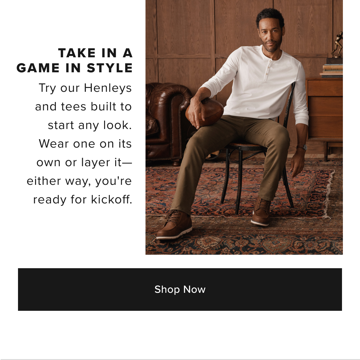 Shop Now- Take In A Game in Style Shop Now- Take In A Game in Style