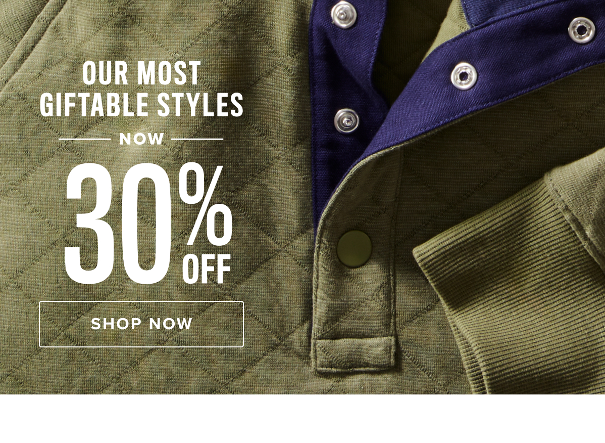 Our Most Giftable Styles Now 30% Off