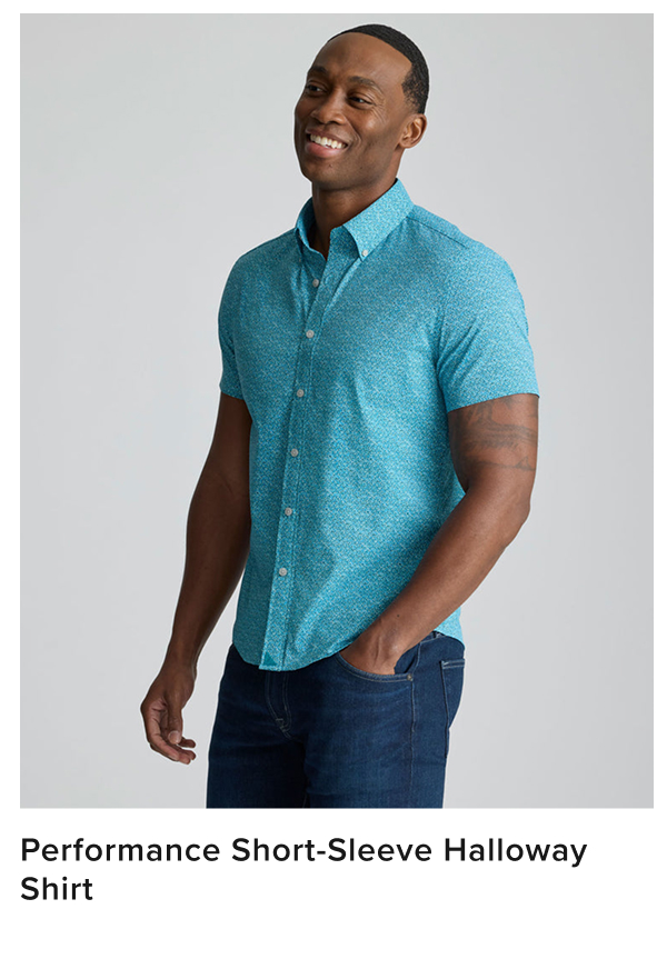Performance Short-Sleeve Halloway Shirt