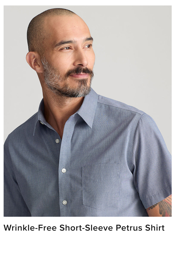 Wrinkle-Free Short-Sleeve Petrus Polo