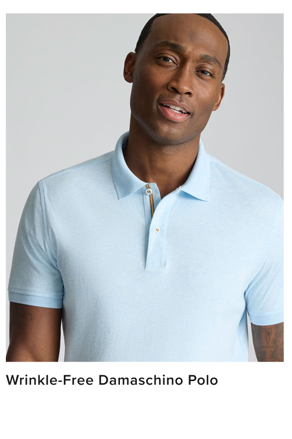 Wrinkle-Free Damaschino Polo