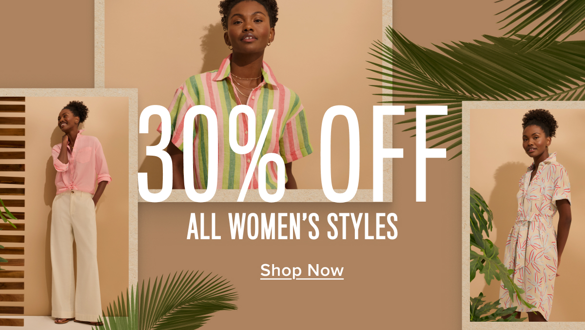 30% off all women's styles