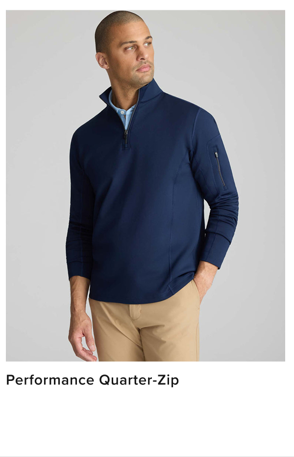 When you’re on the move, you need a quarter-zip that can keep up. Made from one of our top Performance fabrics, this layer is designed for life on the go: It has tons of stretch, wicks sweat away, and resists wrinkles all day long. For a comfortable go-to fall look, layer one over a Wrinkle-Free button-down for work or weekend errands.