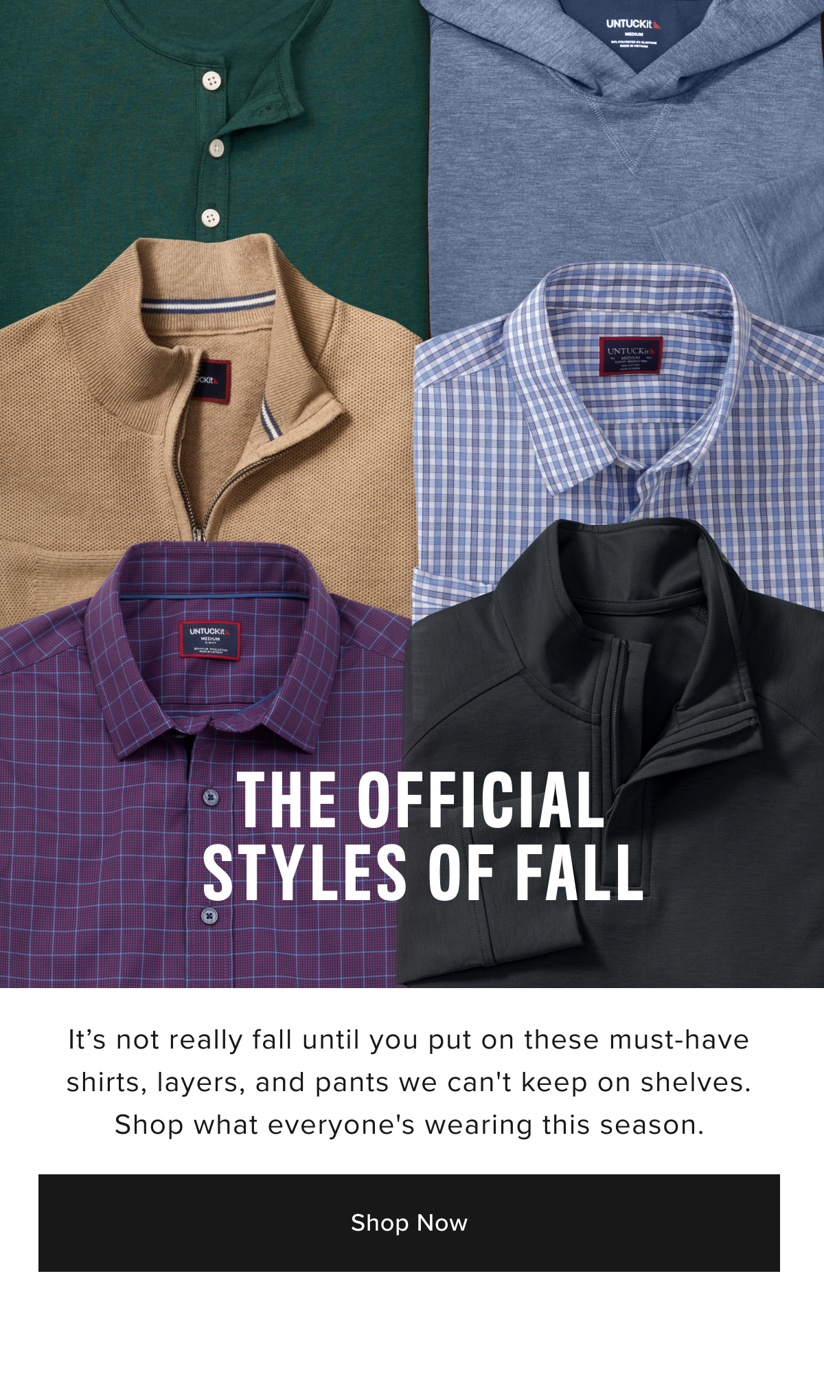 Anniversary Sale- Select Button Downs, Wrinkle-Free Polos, Cotton Quarter-Zip Sweater