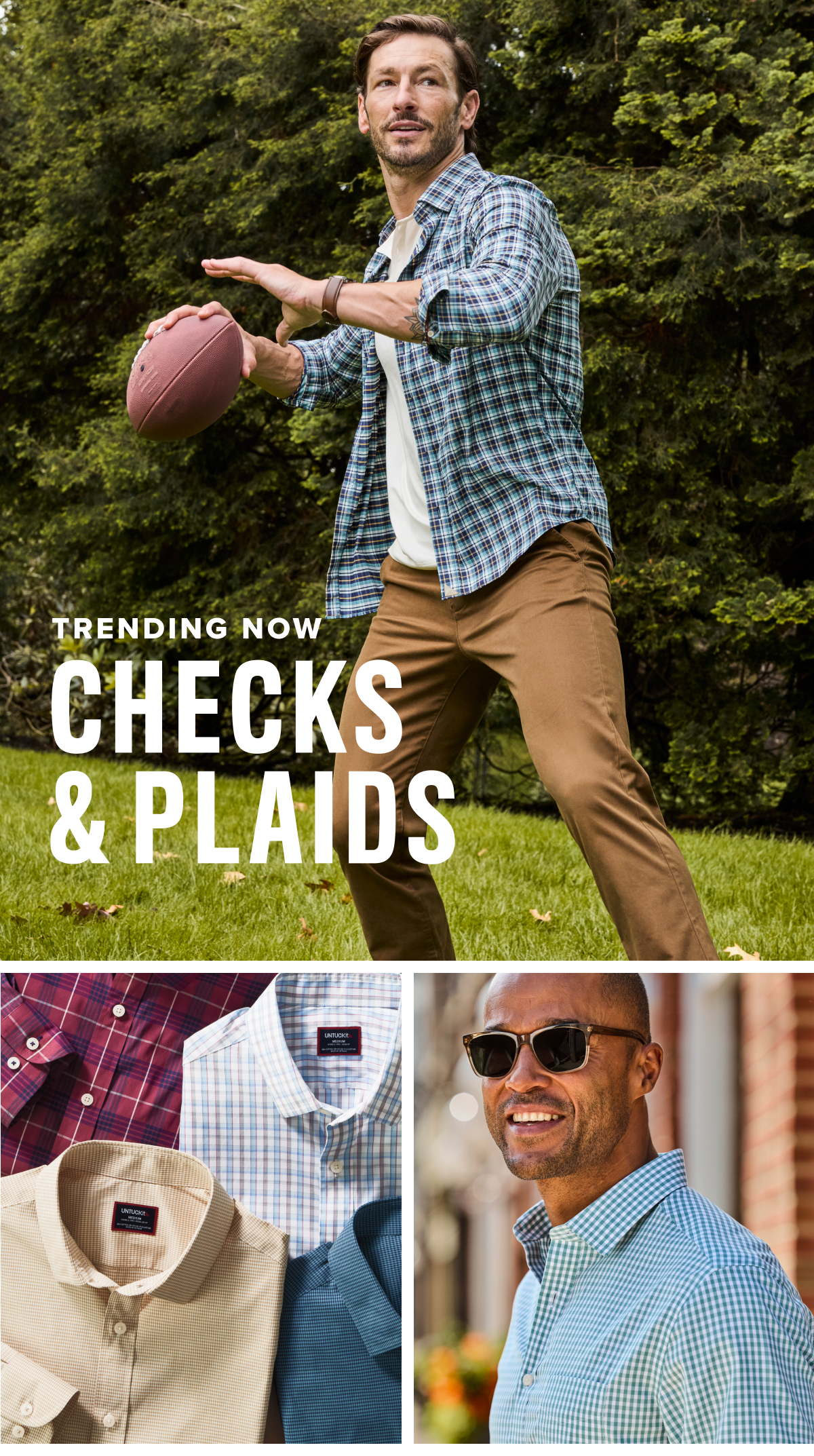 Discover the perfect fit with UNTUCKit’s collection of men’s shirts, designed for an effortlessly stylish untucked look. Our shirts include everything from casual button-down shirts and flannel shirts to dress shirts, all crafted from premium fabrics for the ultimate in comfort and durability. Whether you’re heading to the office, out with friends, or tackling a weekend getaway, our versatile styles will elevate your wardrobe with ease.