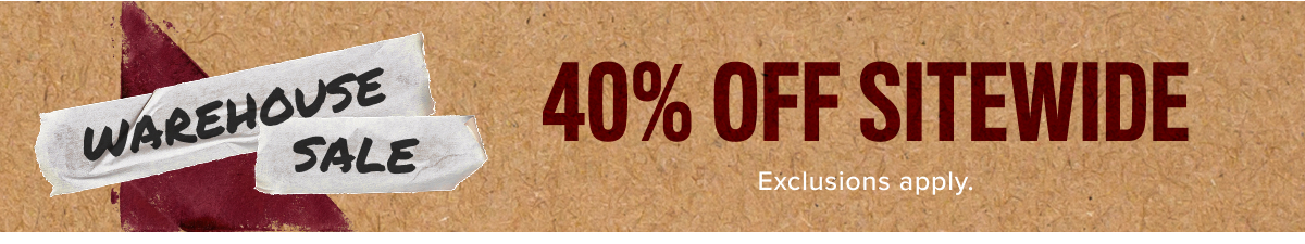 40% off sitewide