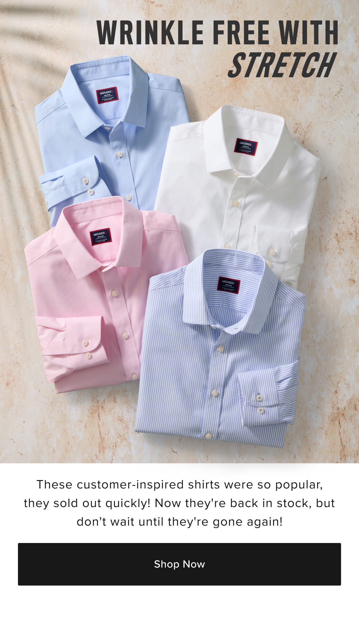 Wrinkle-Free With Stretch