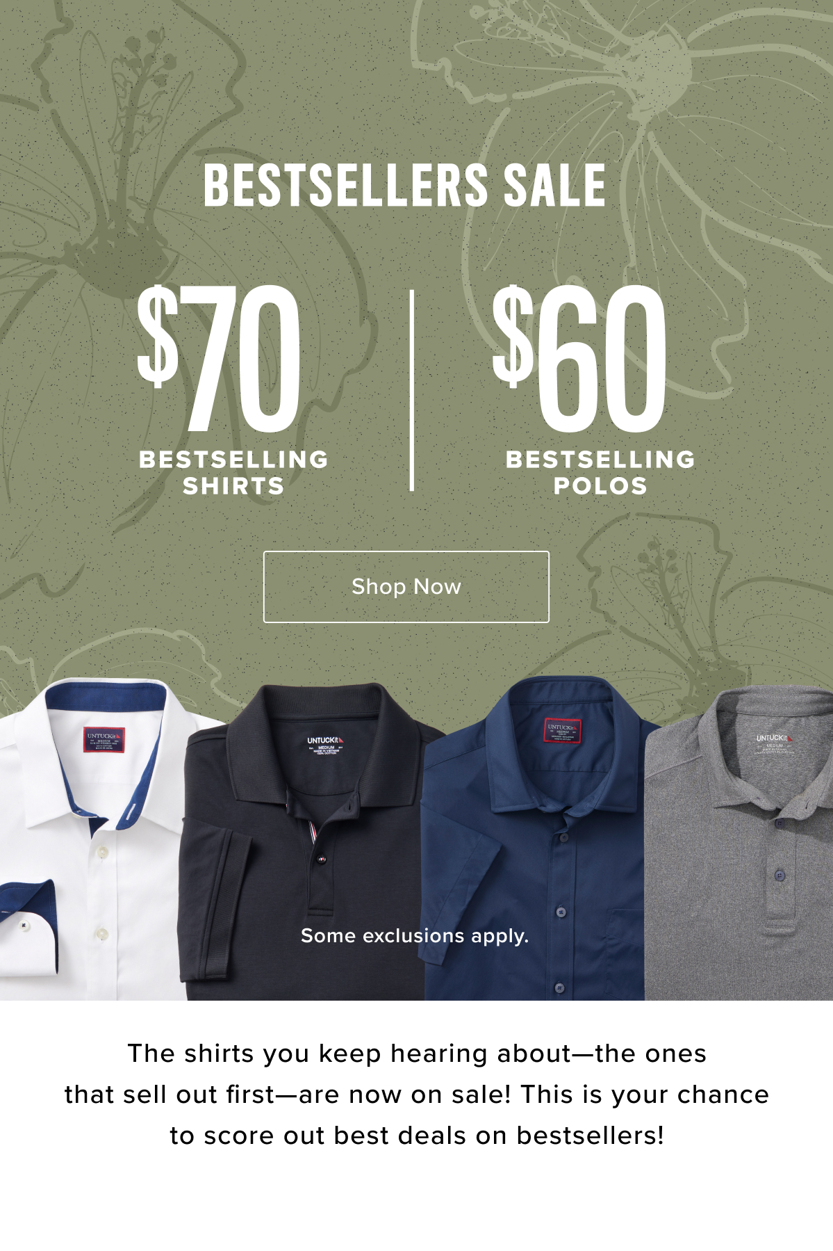 $70 Bestselling Shirts $60 Bestselling Polos $70 Bestselling Shirts $60 Bestselling Polos