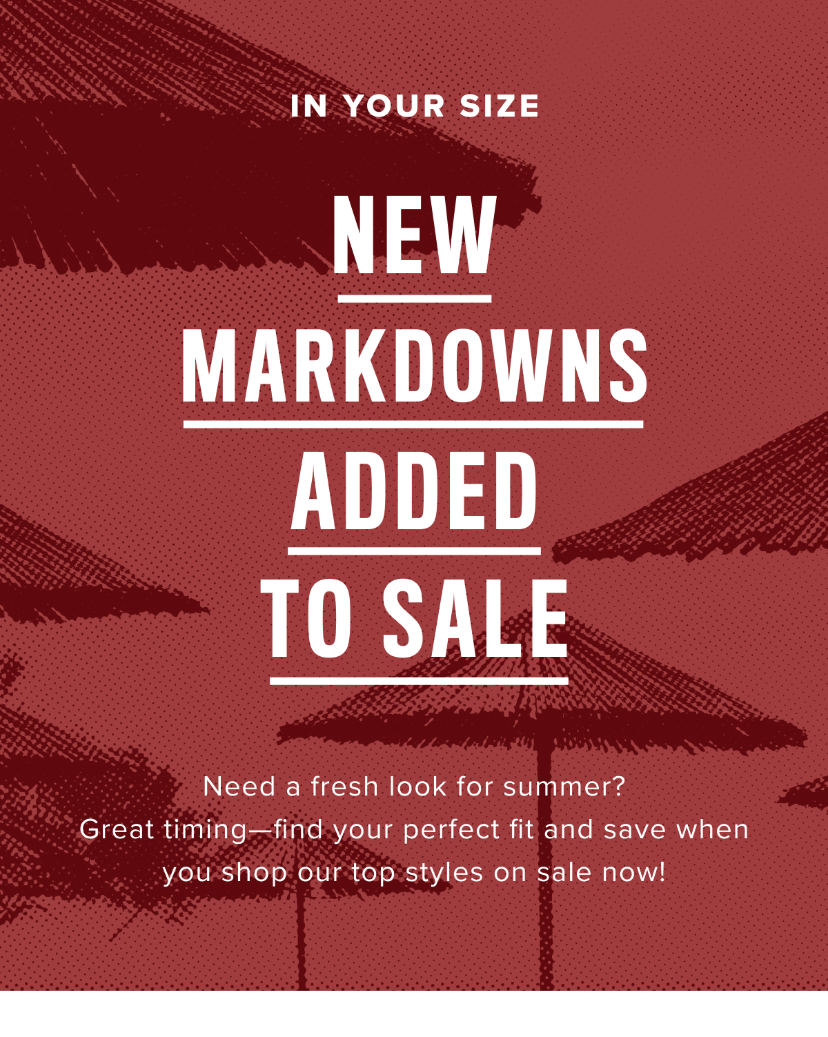 New Markdowns Added to Sale