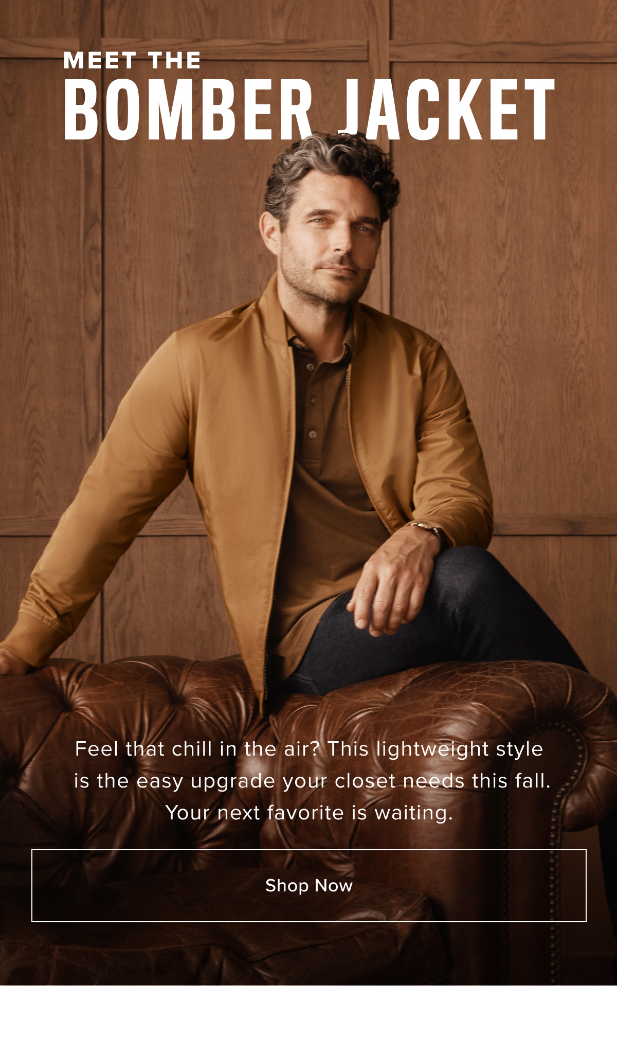 When it's too hot for a jacket but too cold for just a shirt, throw on this easy bomber to feel just right. We made it from a comfortable cotton-nylon blend fabric with the right amount of structure and durability, so it holds its shape wear after wear. When it's too hot for a jacket but too cold for just a shirt, throw on this easy bomber to feel just right. We made it from a comfortable cotton-nylon blend fabric with the right amount of structure and durability, so it holds its shape wear after wear.
