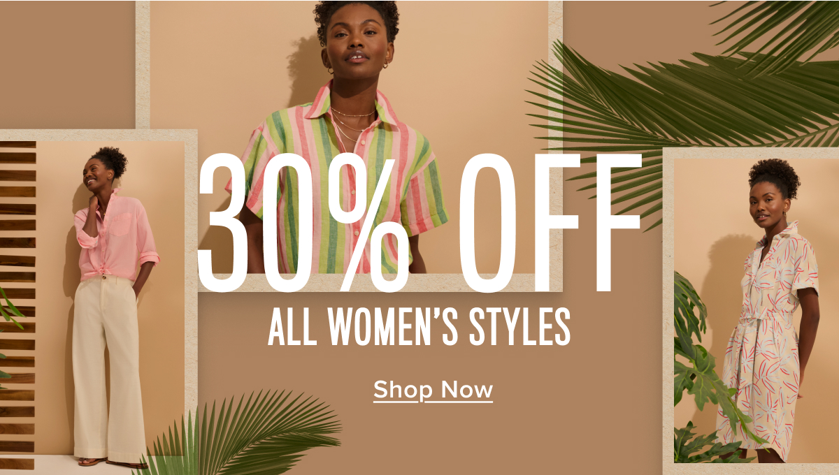 30% off all women's styles