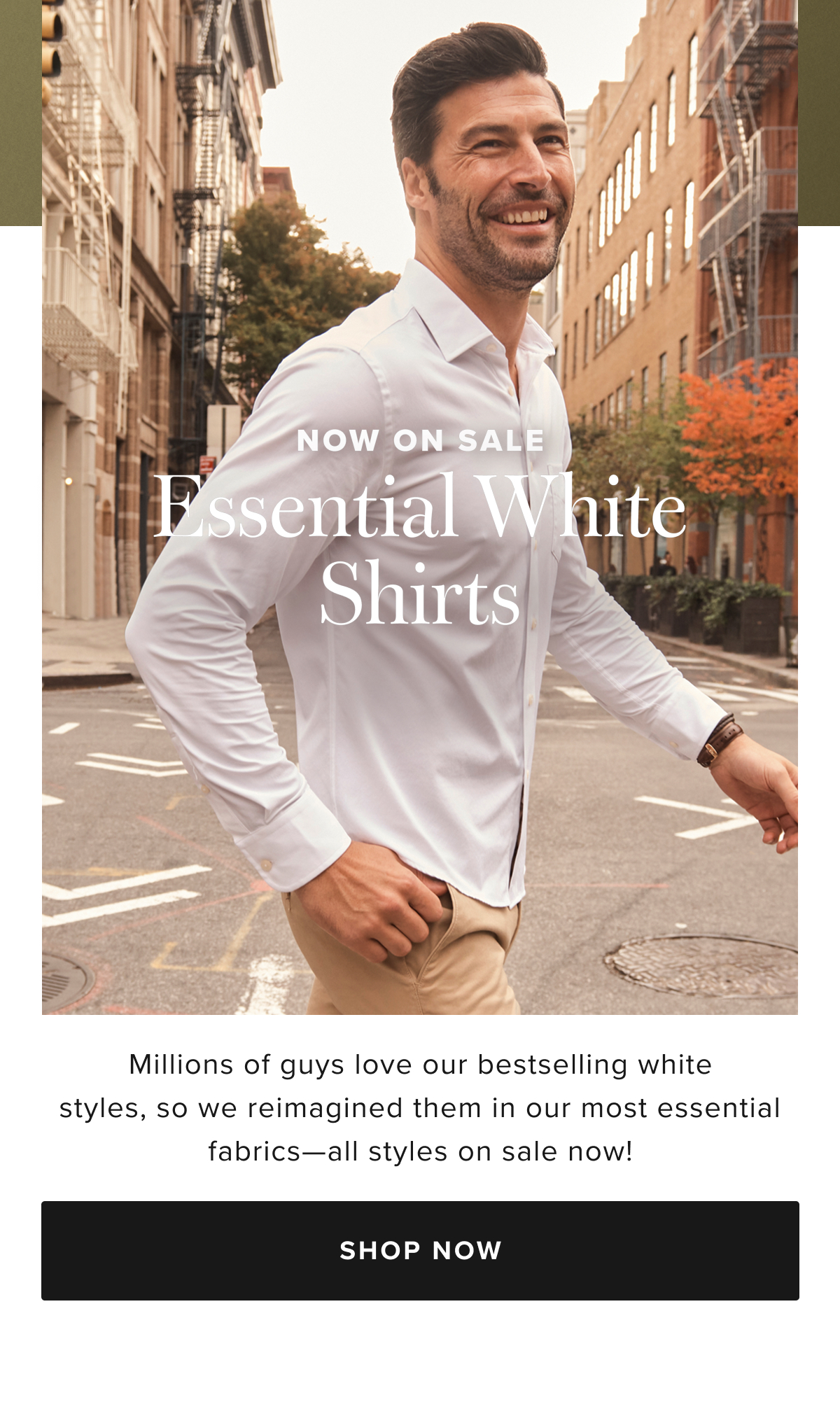 Now On Sale Essential White Shirts