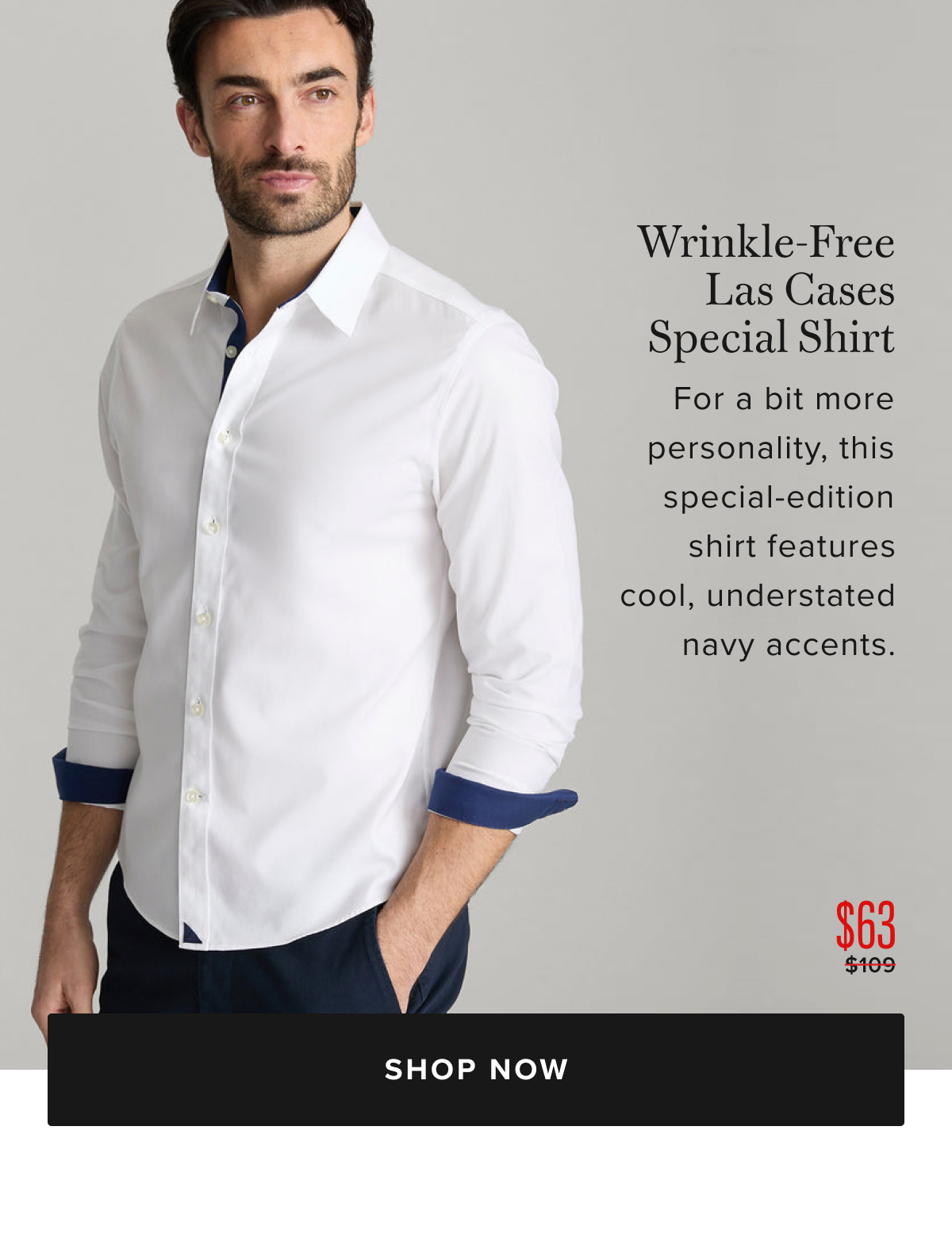 $63 Wrinkle-Free Las Cases Special Shirt
