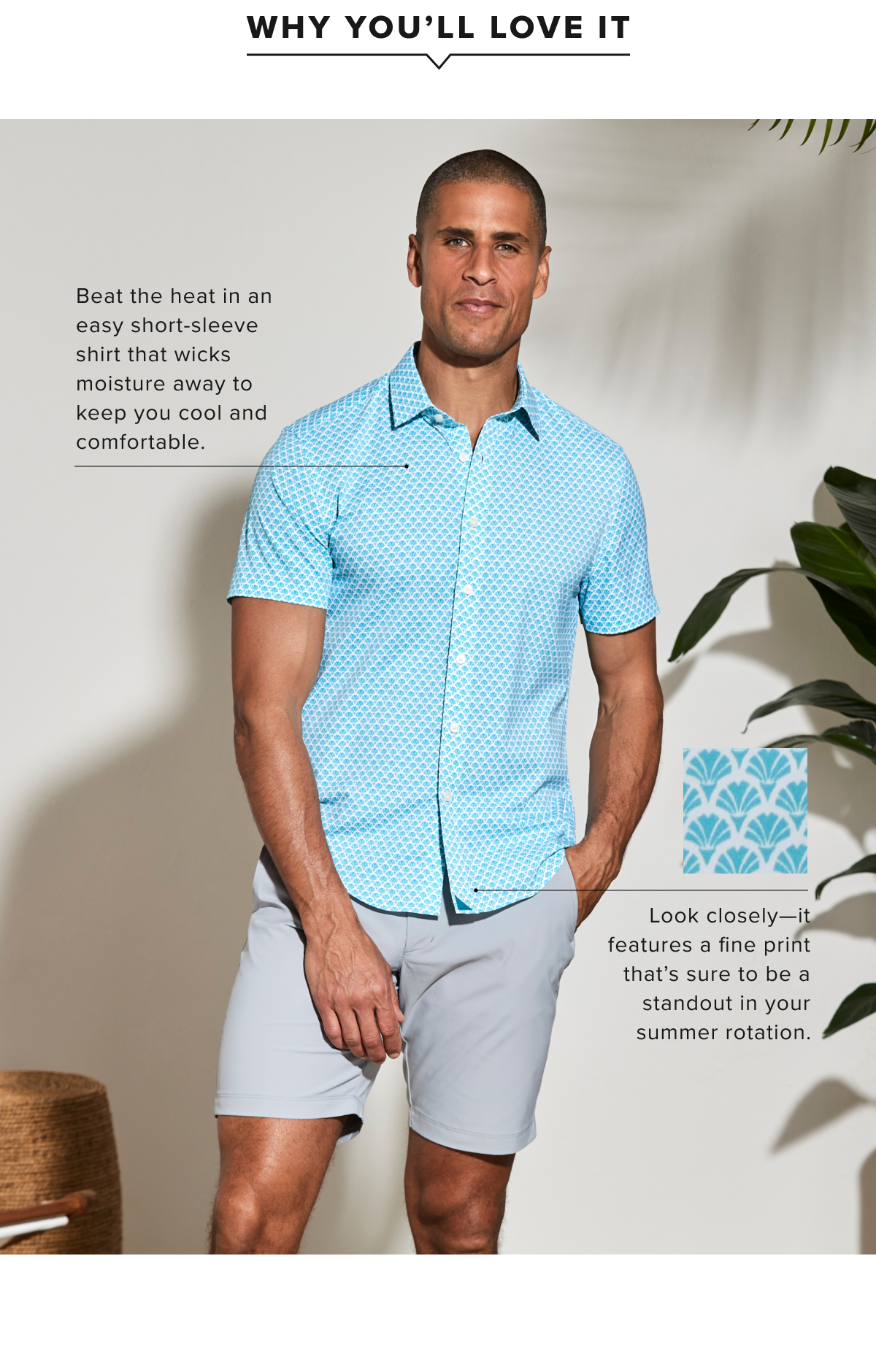 There's a new fan favorite in town! Checkout out the Performance Short-Sleeve Abbot Shirt. Like all Performance shirts it'll keep you cool and dry in the summer, while embracing summer-ready patterns