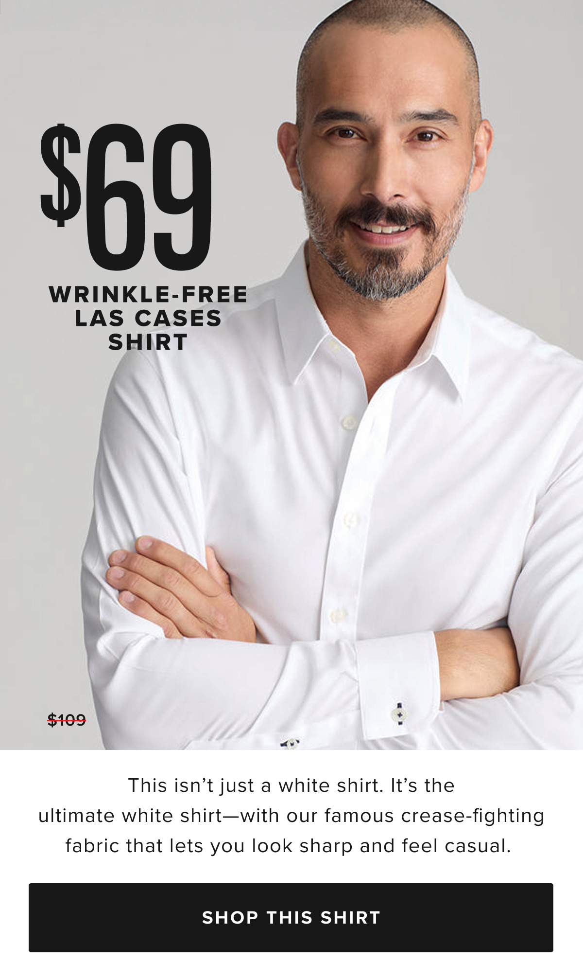 $69 Wrinkle-Free Las Cases Shirt