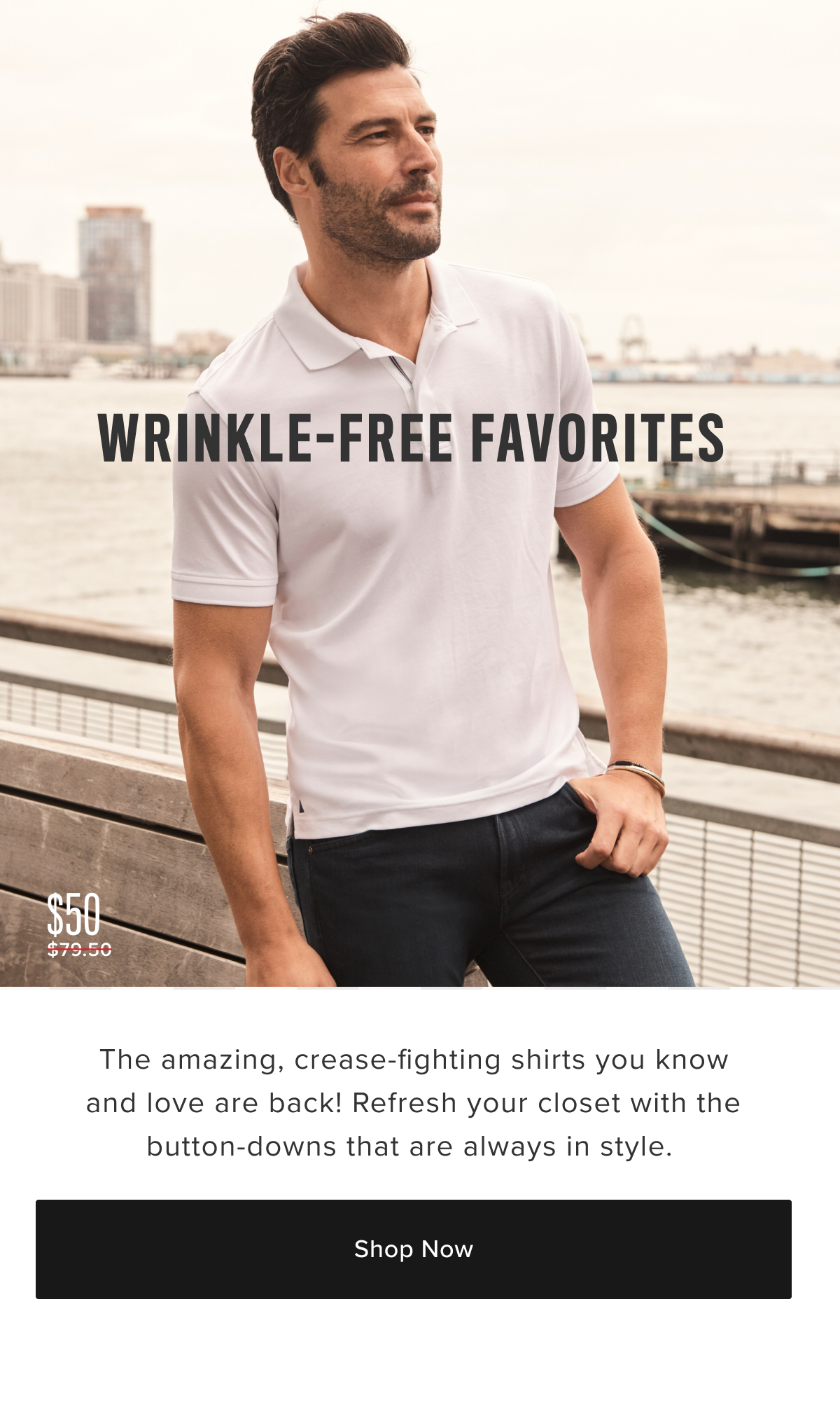 Wrinkle Free On Sale From $50