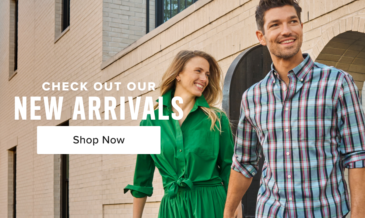 Check out our New Spring Arrivals Now 30% Off. In bold colors & patterns for Him + Her
