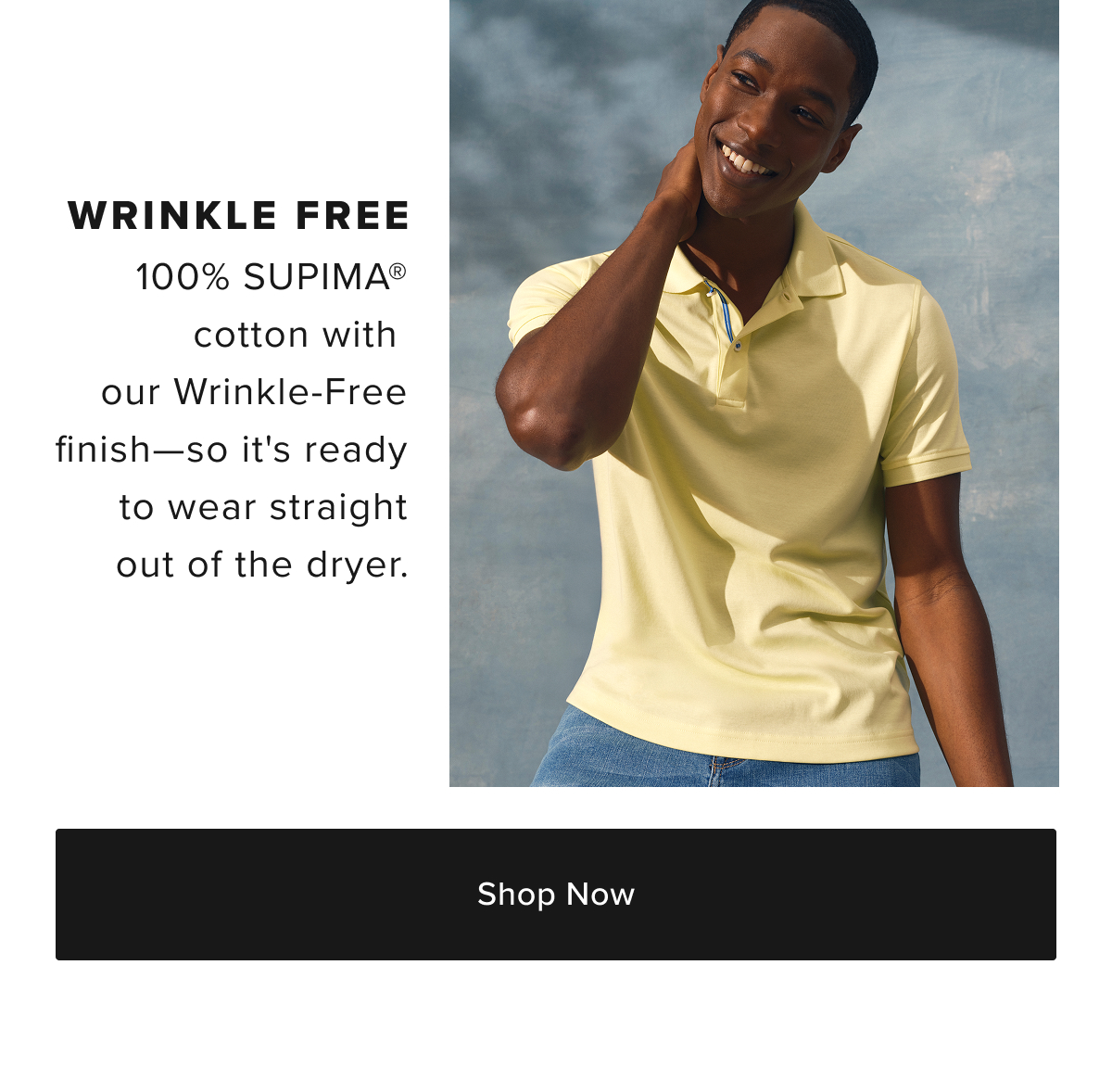 Shop 100% SUPIMA Wrinkle-Free cotton