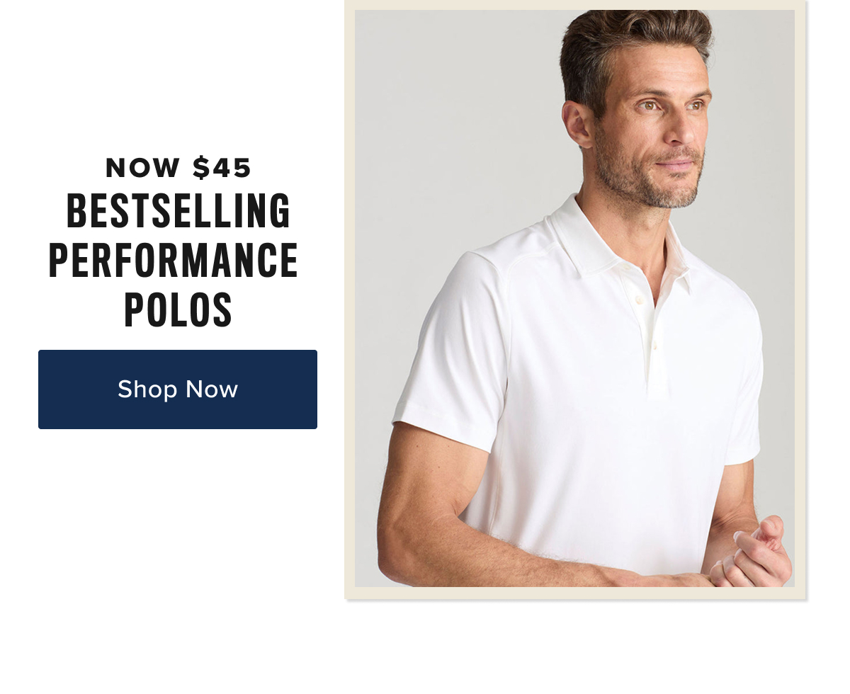 Model is wearing white Untuckit Polo Model is wearing white Untuckit Polo