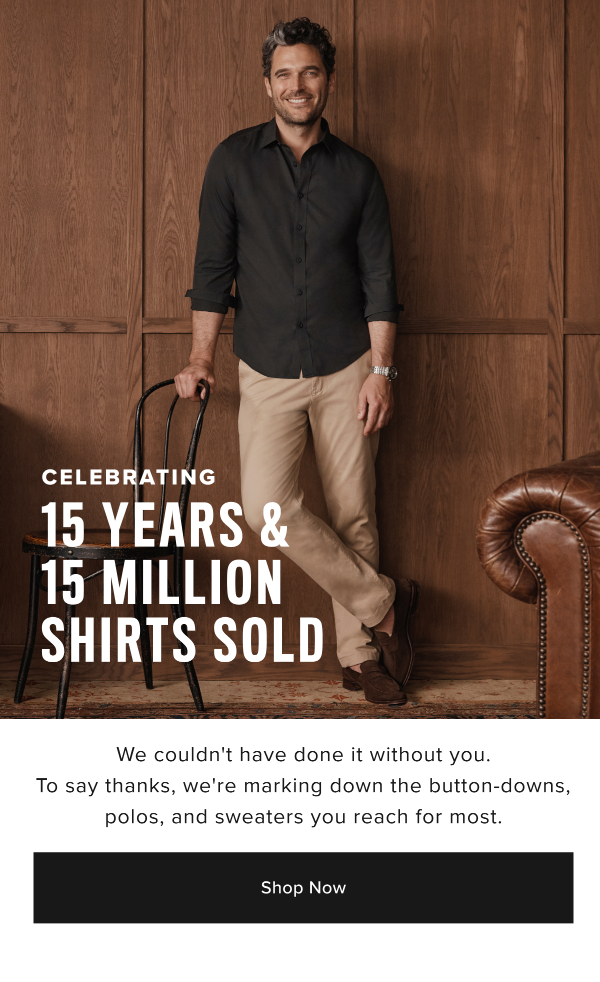 Celebrating 15 Years & 15 Million Shirts Sold