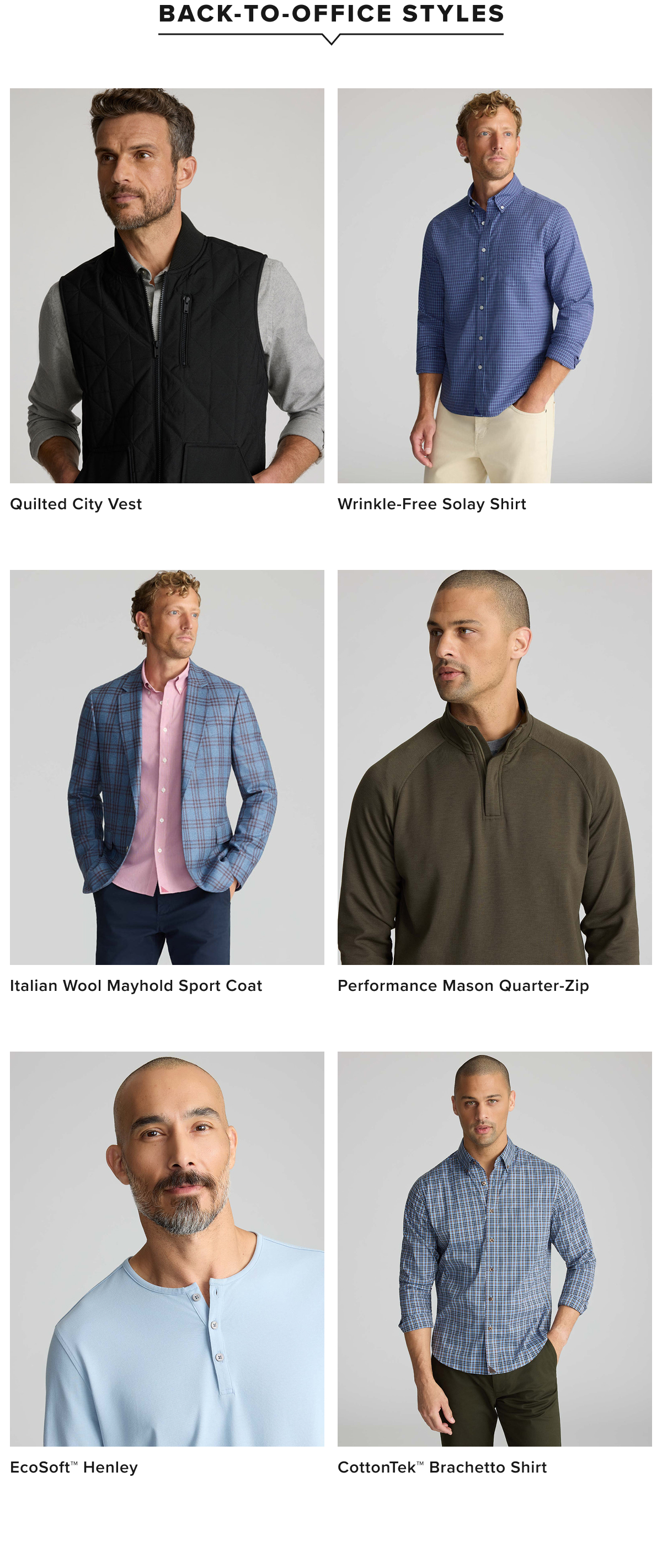 Collection of UNTUCKit office approved style. Collection of UNTUCKit office approved style.