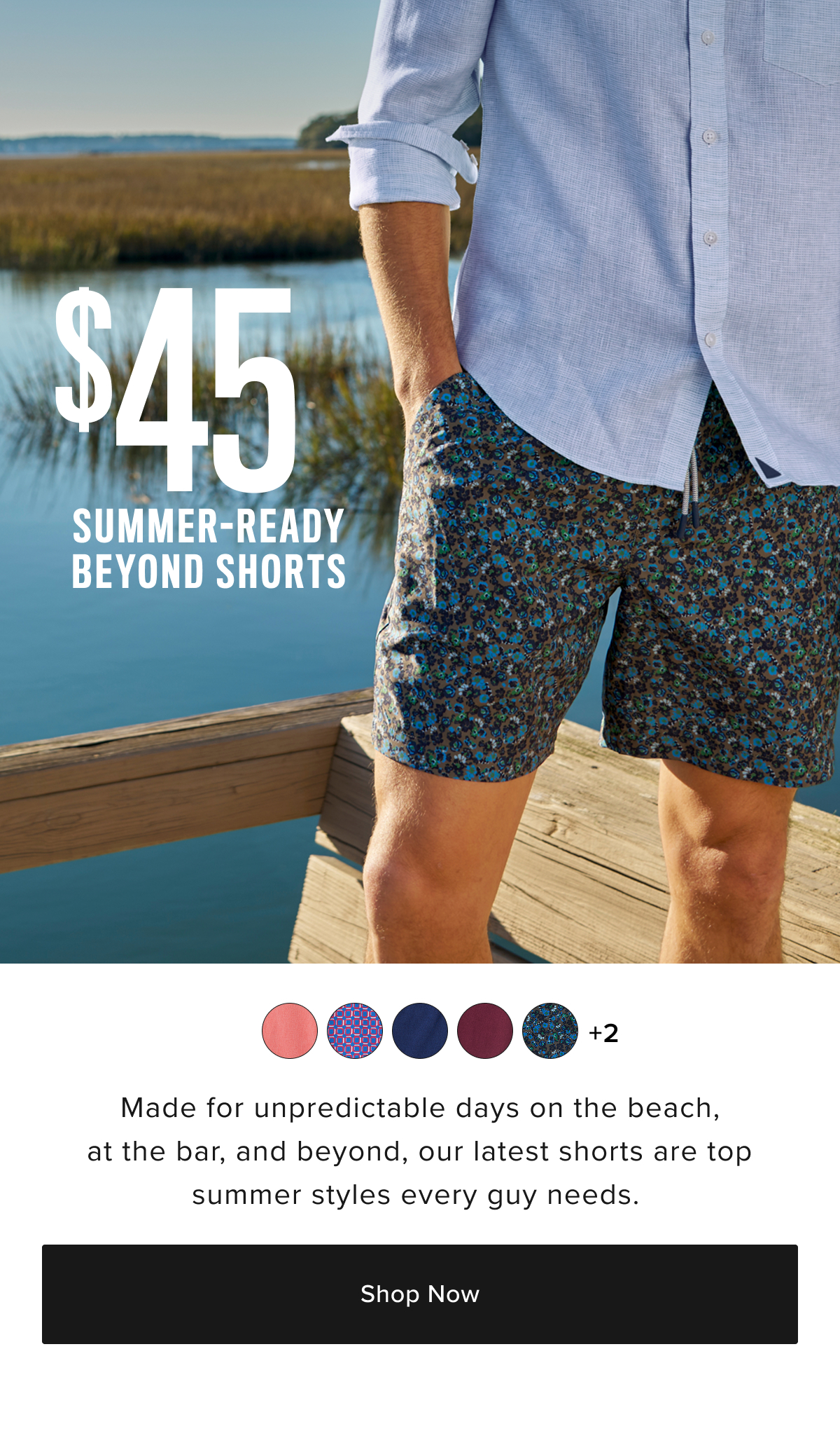 $45 Summer-Ready Beyond Shorts