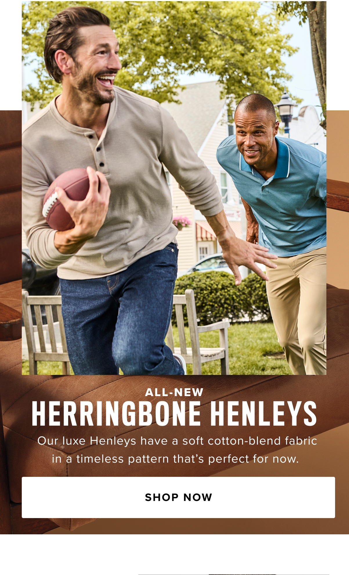 Discover our latest new arrivals featuring the season’s top styles, button-down shirts, casual tops, and fresh prints, all designed for the modern man. Whether you're updating your wardrobe for the season or looking for the perfect outfit, our men’s clothing collection has everything you need.  Explore our high-quality sport coats, lightweight jackets, and comfortable sweaters & sweatshirts that are perfect for layering. Stay stylish and comfortable with a range of pants, chinos, shorts, and khaki pants for every occasion. Complete your look with our footwear options, including leather lace-up shoes and casual flip flops, along with essential accessories like socks, belts, hats, and scarves.  Shop our new arrivals for men today and refresh your wardrobe with the hottest styles of the season.