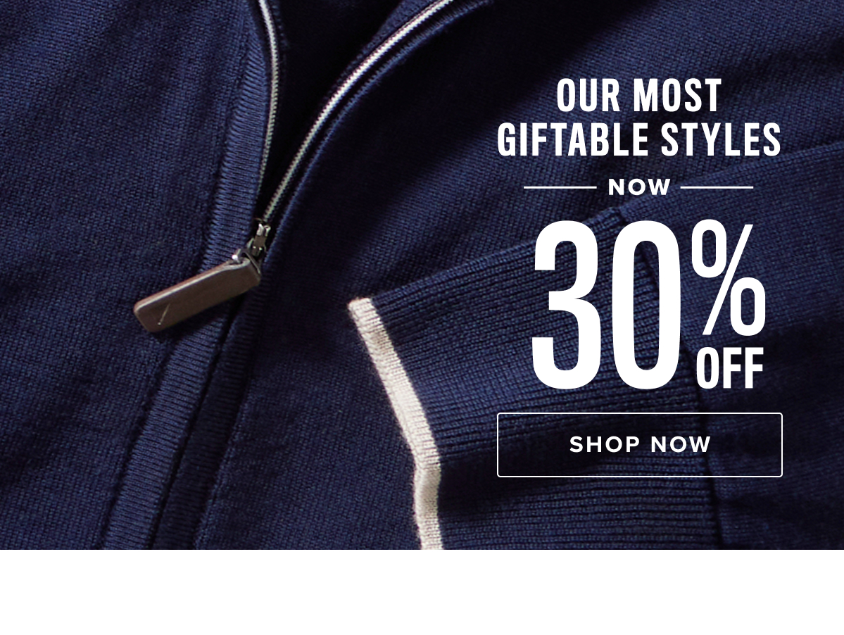 Our Most Giftable Styles Now 30% Off