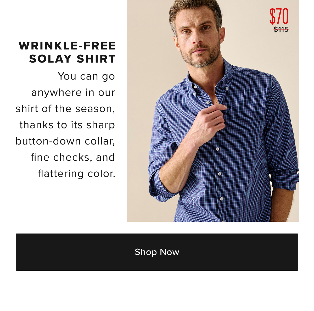 Wrinkle Free On Sale From $50 - Solay Shirt