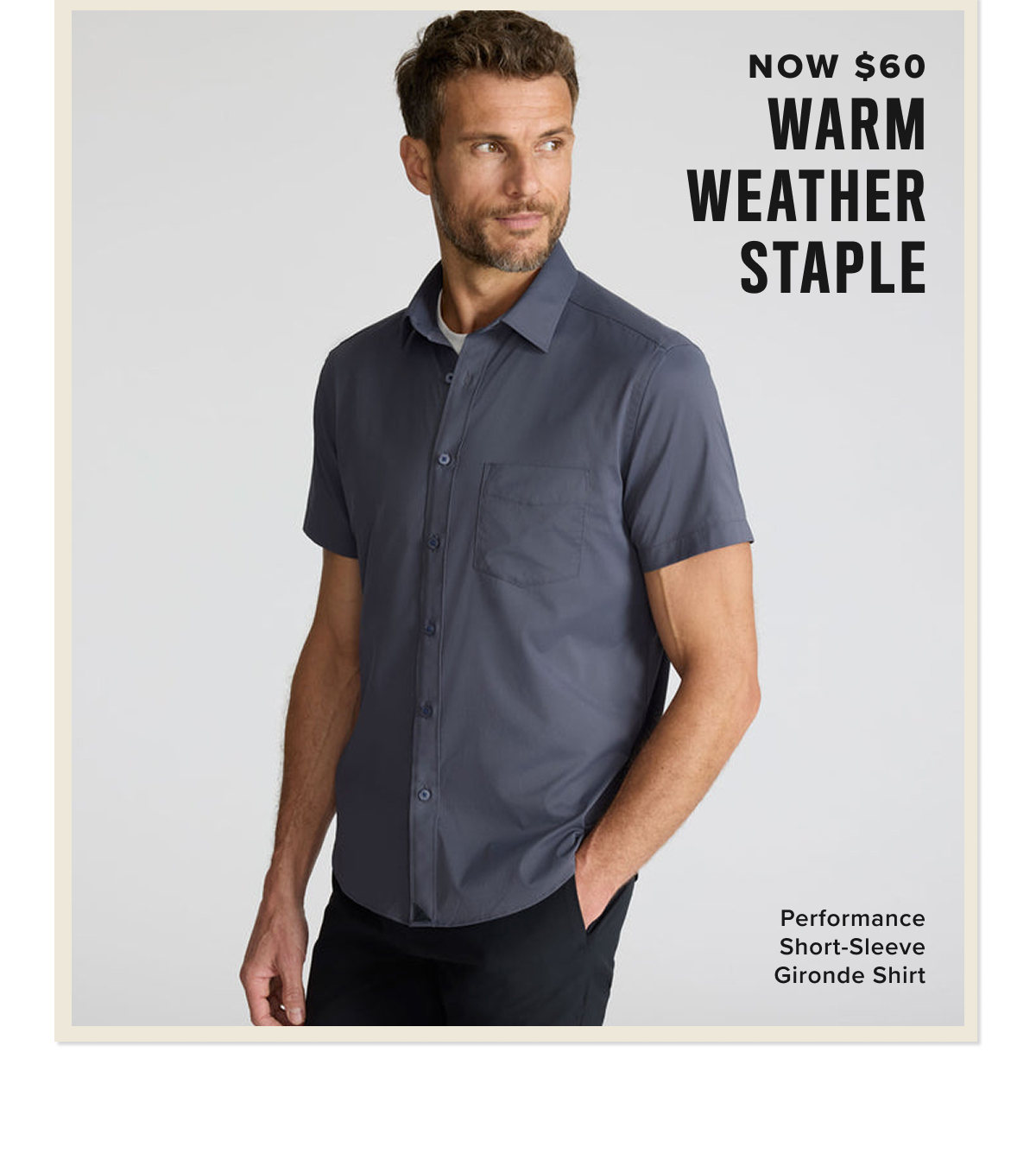 Model is wearing grey button down Model is wearing grey button down