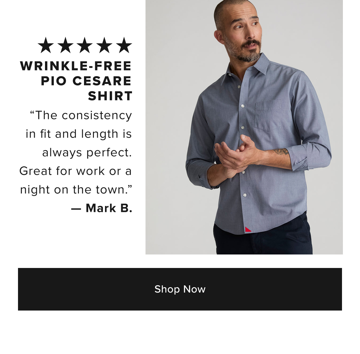 Review of the Wrinkle-Free Pio Cesare Shirt