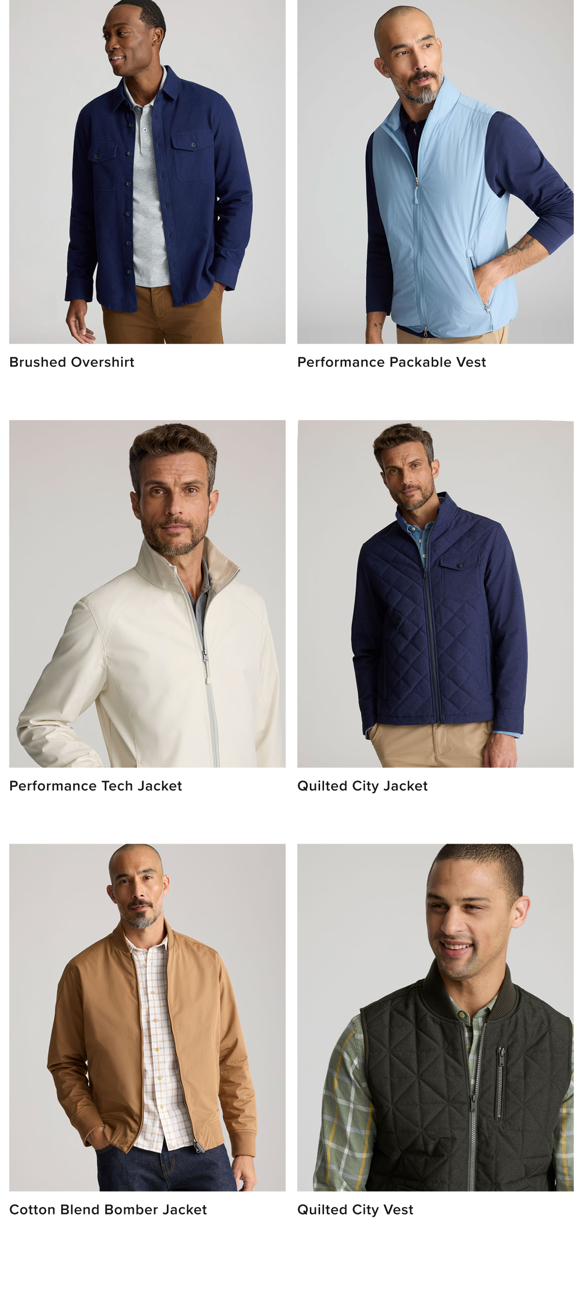 Pair our cool-weather tops and jackets with a casual outfit for everyday day wear or layer a nice button-down shirt with our outerwear for a dressed-up look. Our outerwear for men come in a wide variety of styles, colors, and sizes so that you can always find the perfect piece to complete your wardrobe. Pair our cool-weather tops and jackets with a casual outfit for everyday day wear or layer a nice button-down shirt with our outerwear for a dressed-up look. Our outerwear for men come in a wide variety of styles, colors, and sizes so that you can always find the perfect piece to complete your wardrobe.