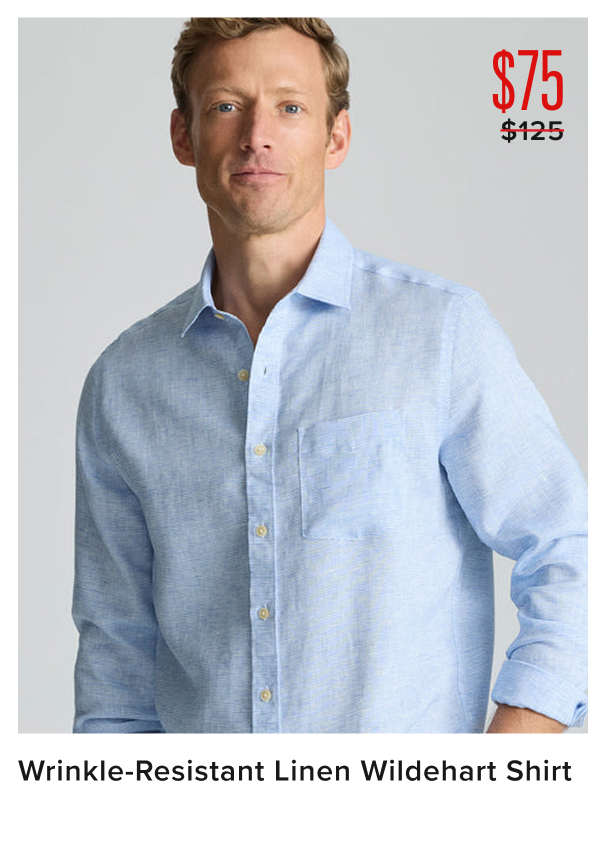 $75 Wrinkle-Resistant Linen Wildehart Shirt $75 Wrinkle-Resistant Linen Wildehart Shirt