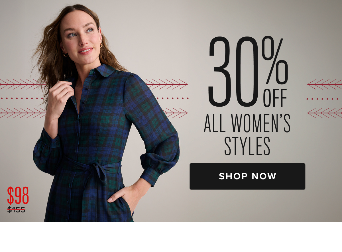 30% Off All Women's Styles
