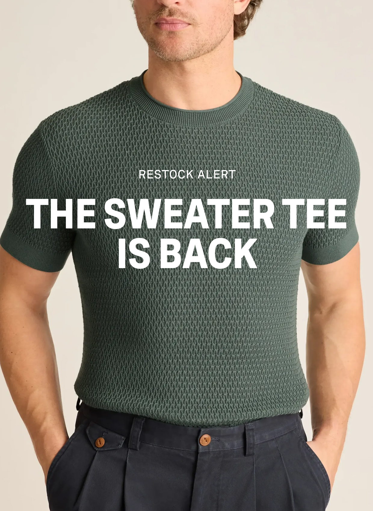 Refined Cotton Sweater Tee