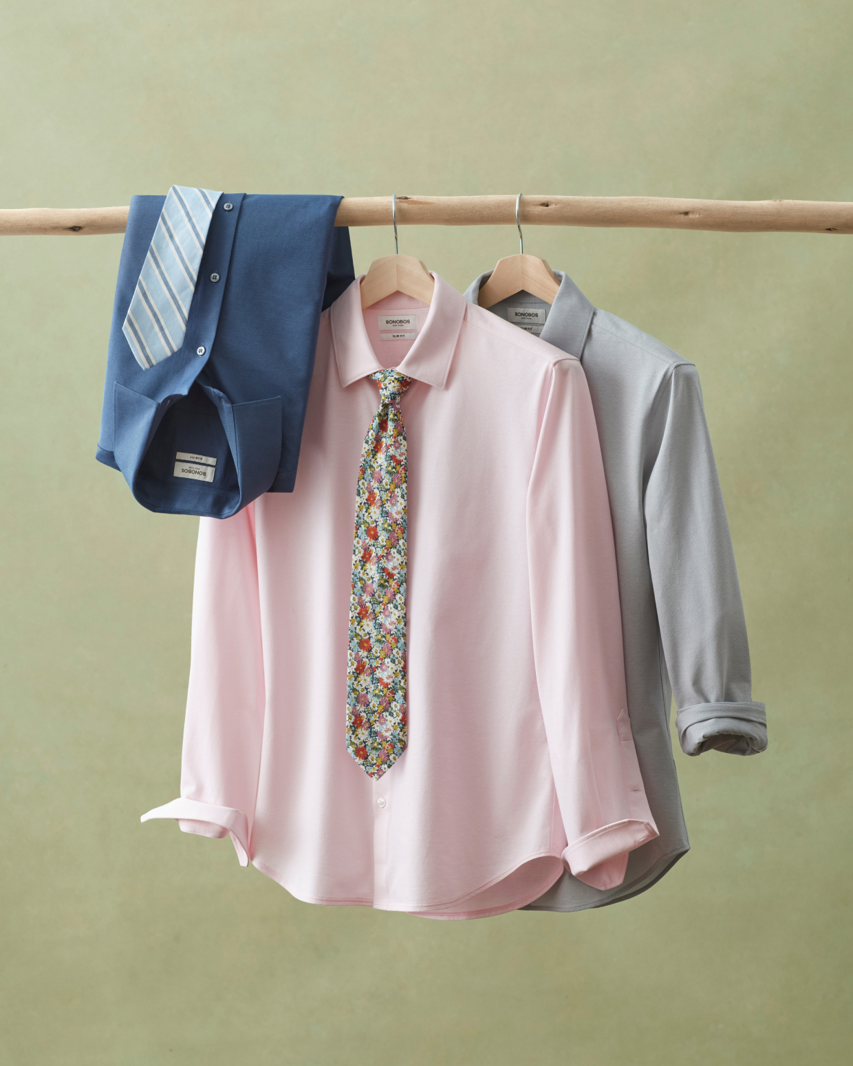 Tech Pique Button Down Shirts