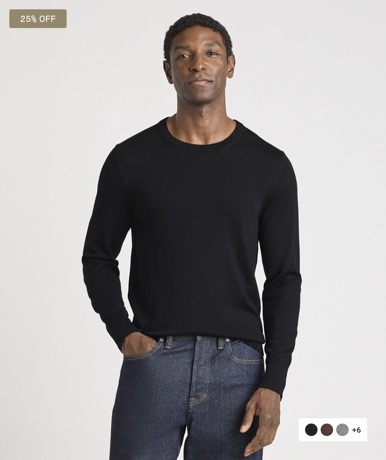 Washable Merino Crew Neck Sweater