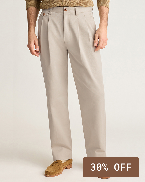 SHOP THE ORIGINAL PLEATED CHINO