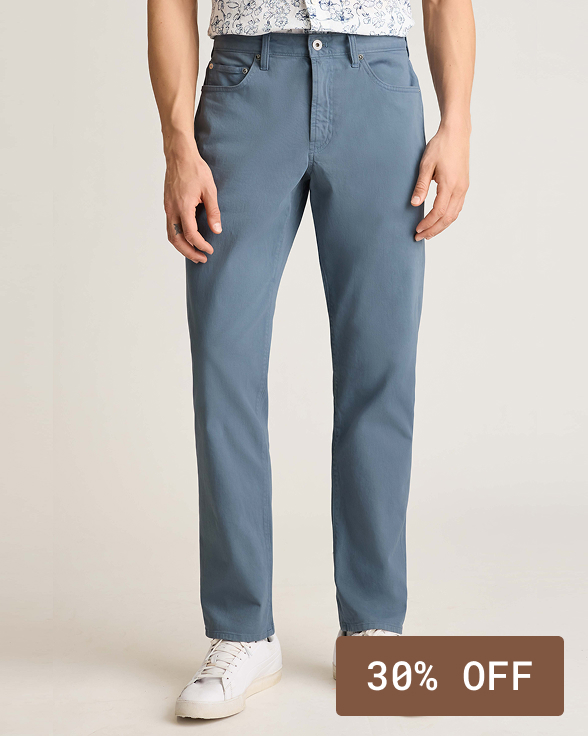 SHOP ITALIAN BRUSHED 5-POCKET PANTS