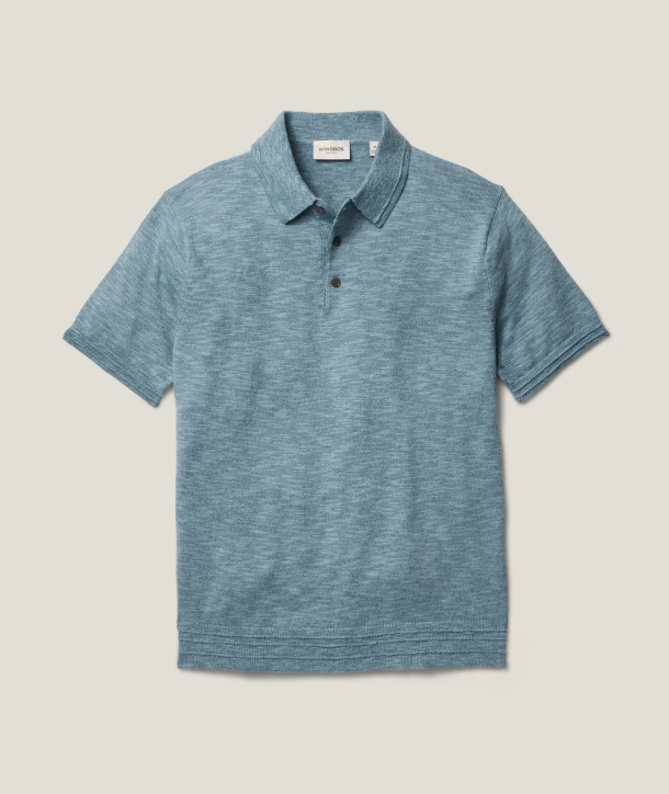 Hudson Linen Cotton Sweater Polo