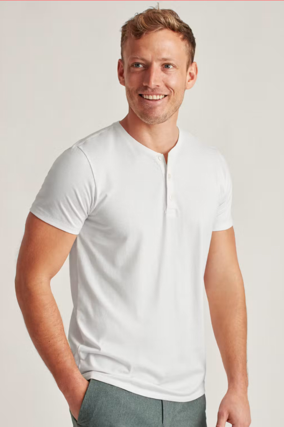 Pima Performance Short Sleeve Henley