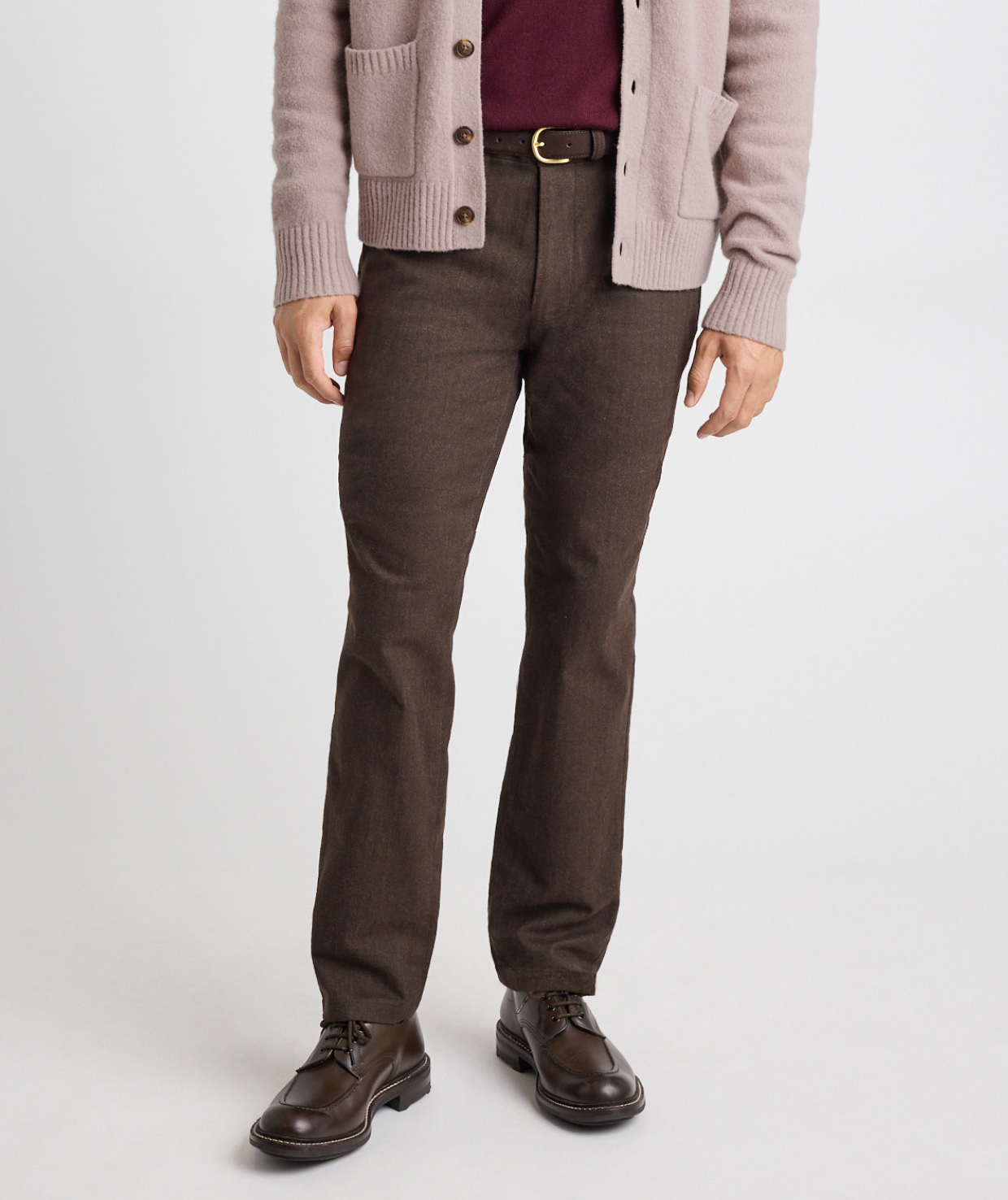 Brushed Herringbone Chino