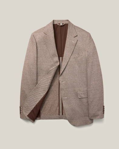 Italian Linen Blend Knit Blazer