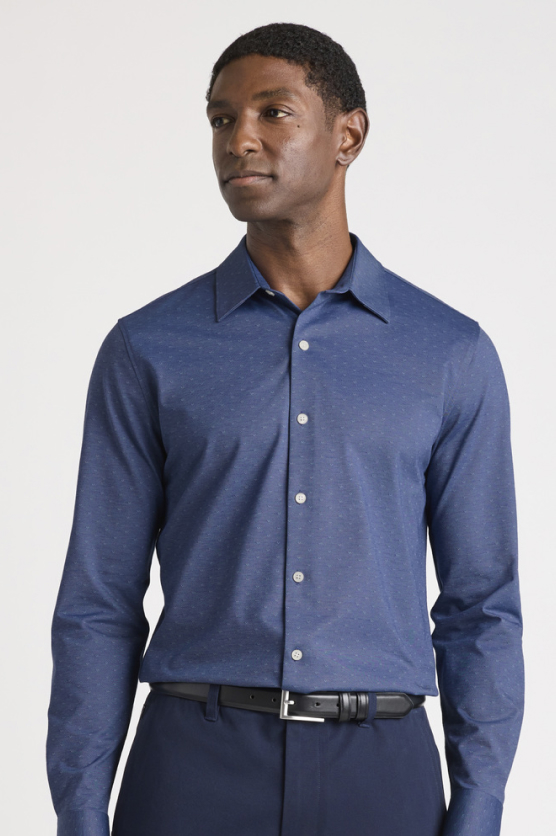 Tech Pique Button Down Shirt