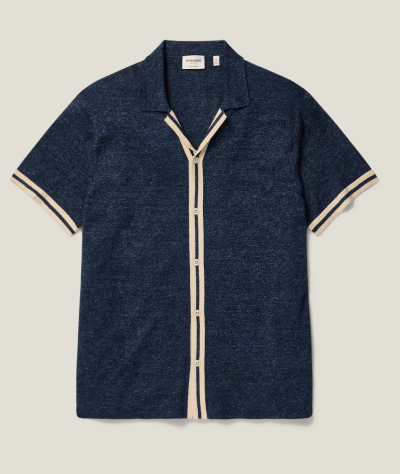 Hudson Linen Cotton Cabana Sweater Polo