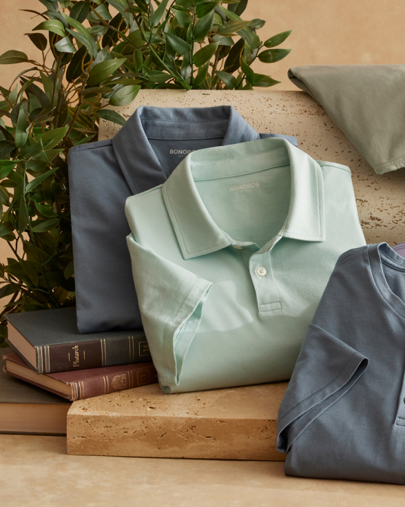 SHOP PIMA PERFORMANCE POLOS