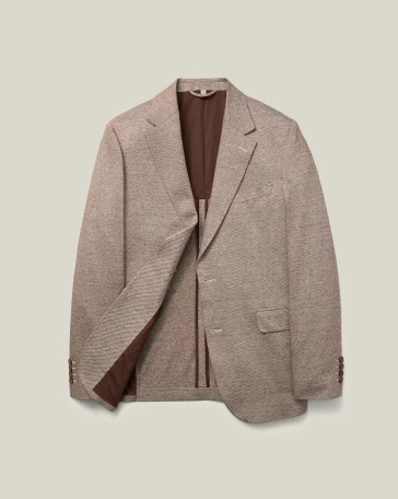 Italian Linen Blend Knit Blazer