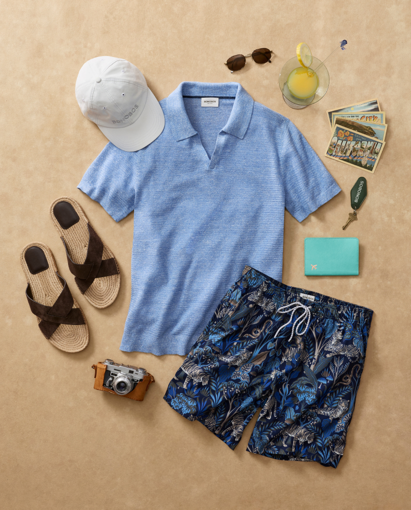Hudson Linen Cotton Sweater Polo